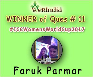 ICC Women's World Cup 2017- Winners of Ques #11