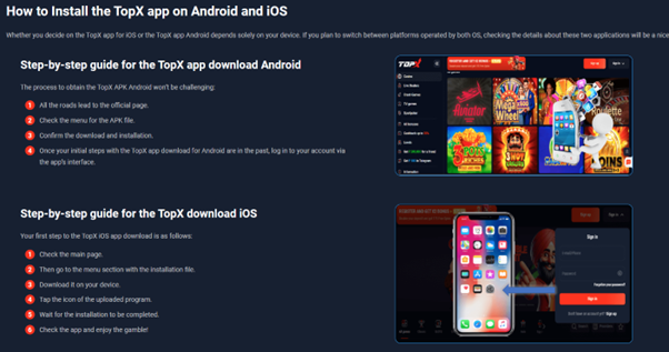 TopX app