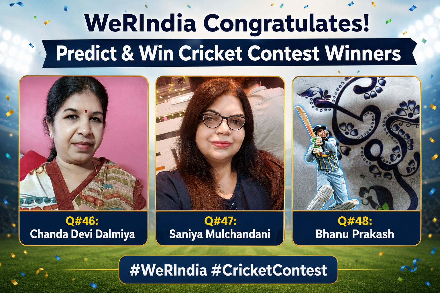 Cricket Contest 2026, Q#46,47 & 48