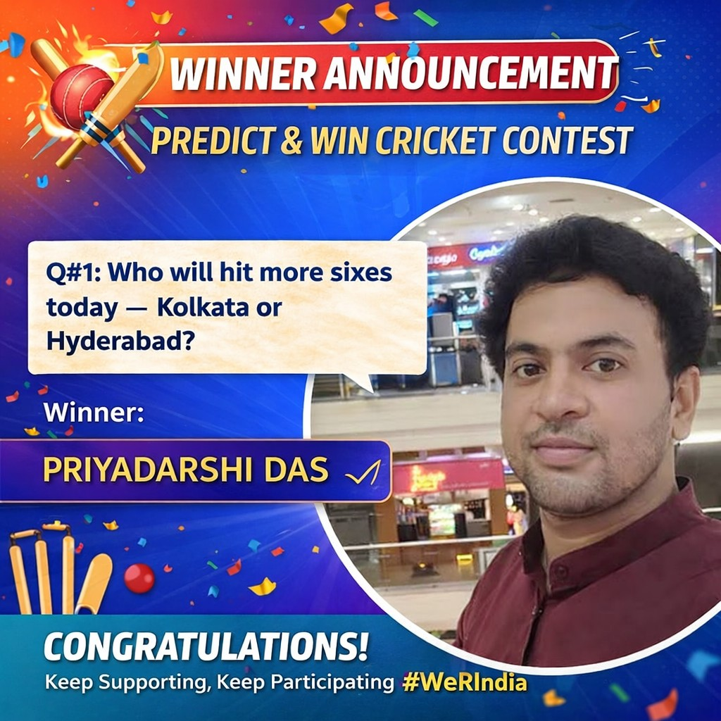 Cricket Contest 2026, Kolkata vs Hyderabad Q#1