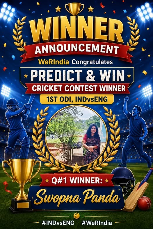 Cricket Contest 2026 1st ODI, INDvsENG Q#1